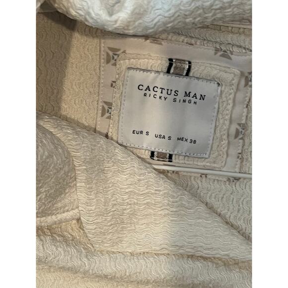 Cactus Man Ricky Singh Short Sleeve Button Up Shirt Mens S - Picture 3 of 3